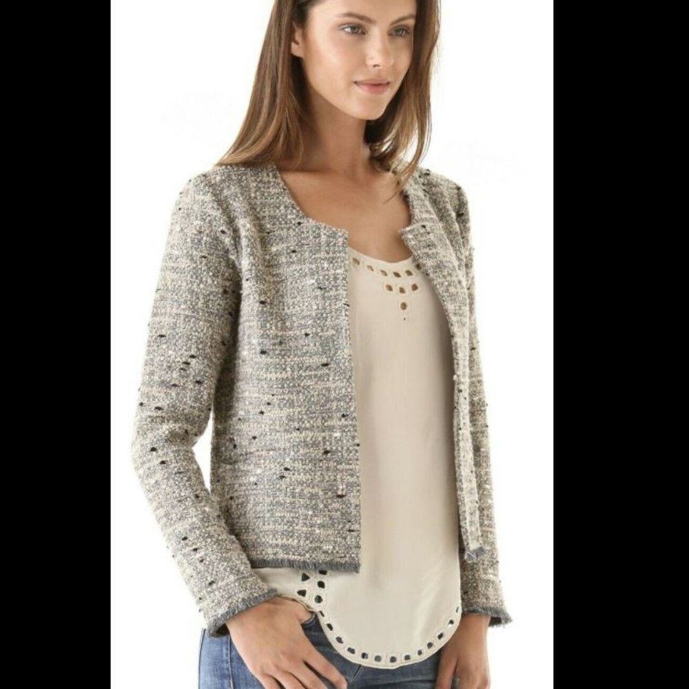 $280 Rory Beca Womens Kamal Bouclé Tweed Jacket